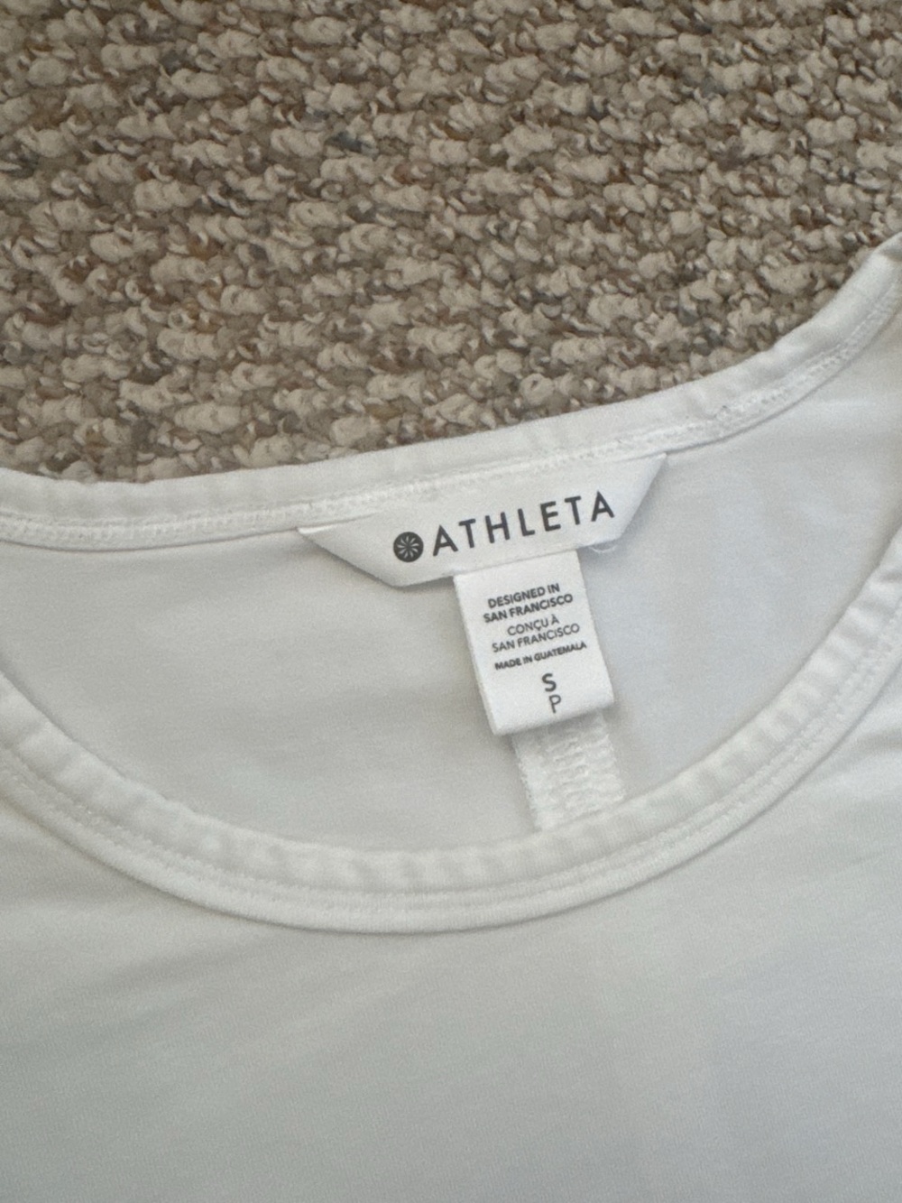 Athleta Move With Ease Tee- White Size S - Picture 2 of 4